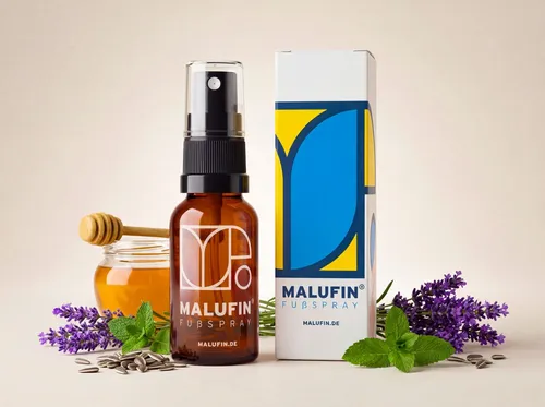 MALUFIN® Fußspray mit Honig – Intensive Fußpflege bei strapazierten Füßen | 20ml