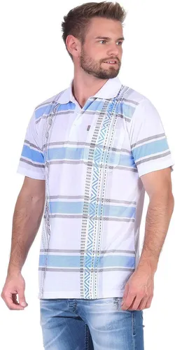 Herren Poloshirt T-shirt Polo-Hemd Kurzarm, Weiß L