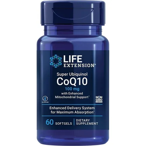 Leben Erweiterung Super Ubiquinol CoQ10 100 mg (Ubiquinol), 60 Kapseln