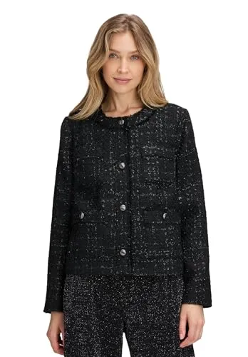 Betty Barclay Blazer in Bouclé-Optik, Größe 44 - Business-Mode: Eleganter Damen Blazer mit geradem Schnitt und Bouclé-Optik, ideal für vielseitige Kombinationen und alle Anlässe.
