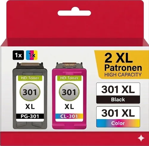 2x Patronen für HP 301-XL DeskJet 1514 2054a 2510 2514 2542 2543 2544 2547 2548