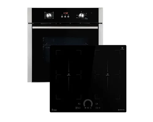 Autarkes Herdset BO8805SS + IH85904FZ: Effizient und modern - Herdsets mit Energieeffizienzklasse A+, PowerAir Heißluft-Funktion und flexiblen Kochzonen für optimale Garergebnisse und maximale Sicherheit.
