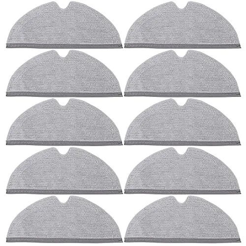 Wischtücher für Xiaomi Roborock S4/S5/S50/S51/S55/S5 Max, S6 Pure/S6 Max/S6 MaxV, Q8 Max/Q8 Max+, Q5 Pro/Q5 Pro+, Q7/Q7+/Q7 Max/Q7 Max+ Staubsauger, Mopp Cloth Wischtuchpads Zubehör Ersatz, 10 Stück
