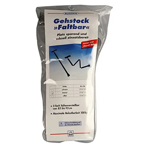 Gehstock faltbar, bronze