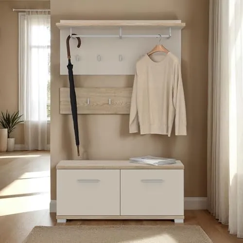 IDIMEX Garderobenset Bilbao 3-teilig in gelb von IDIMEX