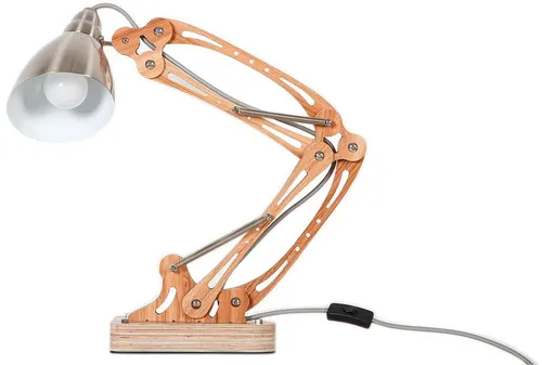Kayoom Tischleuchte Merop - Elegante Tischlampe in Grau - Tischleuchte ohne Leuchtmittel, 55 cm hoch, ideal für stilvolle Akzente in jedem Raum.