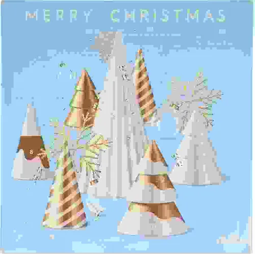 ZMILE Cosmetics Beauty Make-Up Adventskalender Square 3D Christmas Trees