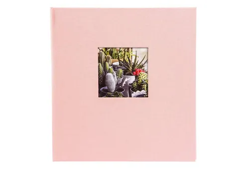 Goldbuch Fotoalbum 27942 Bella Vista 30x30cm rosé schwarze Seiten