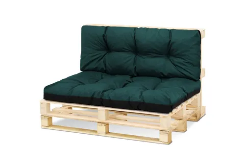 Amazinggirl Palettenkissen Set 40x120 + 80x120 cm Grün - Dekokissen für Innen- und Außenbereiche, langlebig und pflegeleicht, verwandeln jede Sitzgelegenheit in einen gemütlichen Hingucker.