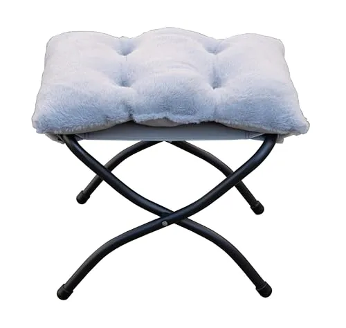 Quick Star Fußhocker mit Kissen – Klappbar und Vielseitig
