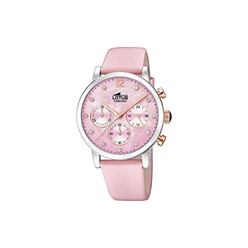 Lotus DamenArmbanduhr Chronograph Quarz Leder 18674/2