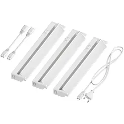 ledscom.de LED Unterbau-Leuchte LIWO 35cm - Schwenkbar und Energiesparend im 3er Set - Zubehör für Leuchten: Vielseitige, schwenkbare LED Unterbauleuchte mit 538lm, ideal für Küchen und Räume, energieeffizient und erweiterbar durch Verbindung mehrerer Leisten.