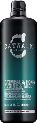 TIGI Catwalk Oatmeal und Honey Shampoo 750 ml - Nährendes Shampoo für geschädigtes Haar, stärkt und revitalisiert mit Hafer und Honig für gesundes, glänzendes Haar.