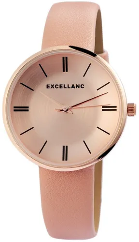 Excellanc Quarzuhr EX0320 - Elegante Damenuhr mit Band aus Lederimitat, perfekt für den Alltag und verleiht jedem Outfit einen Hauch von Stil.