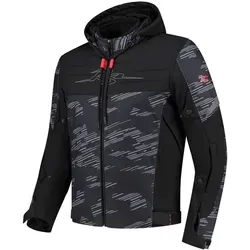 Rusty Stitches Motorradjacke Liam - Wasserdichte Textiljacke für Biker - Regenjacken mit abnehmbarer Kapuze und atmungsaktiver HUMAX® Klima-Membran für optimalen Schutz. Ideal für lässige Motorradfahrer, die Stil und Funktionalität vereinen wollen.