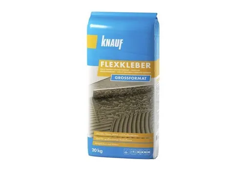 Knauf Fliesenkleber Flexkleber Großformat 20 Kg - Kleber & Leime, ideal für großformatige Fliesen und bietet hohe Flexibilität für perfekte Haftung.