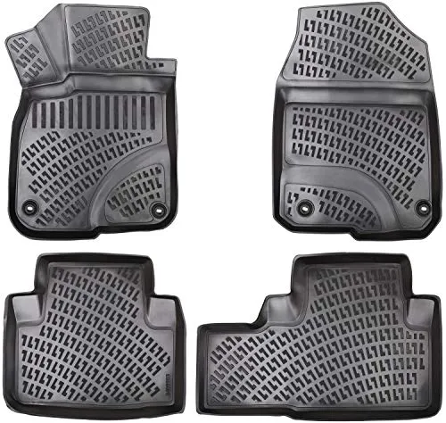 Elmasline 3D Gummimatten Set für Honda CR-V 5 (2018-2023) - Fußmatten Set mit hohem Rand für perfekten Rundumschutz. Hergestellt aus strapazierfähigem TPE Material, geruchsneutral und umweltfreundlich.