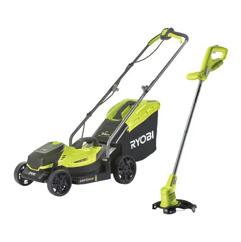 Ryobi RLM1833BLT1825M Akkumäher + Rasentrimmer OLT1825M OLM1833B