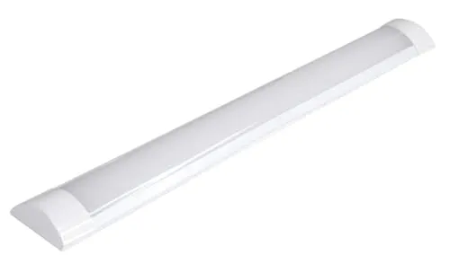 LICHT DISCOUNT LED Werkstatt Leuchte Batten Lichtleiste Aluminium 600 mm 230V 18W 3000K 1800 Lumen Super Helle Garagenbeleuchtung ultraleicht zur Montage