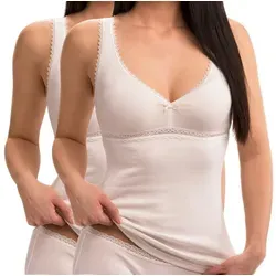 HERMKO Unterhemd 15804740 2er Pack Damen BH-Hemd von HERMKO