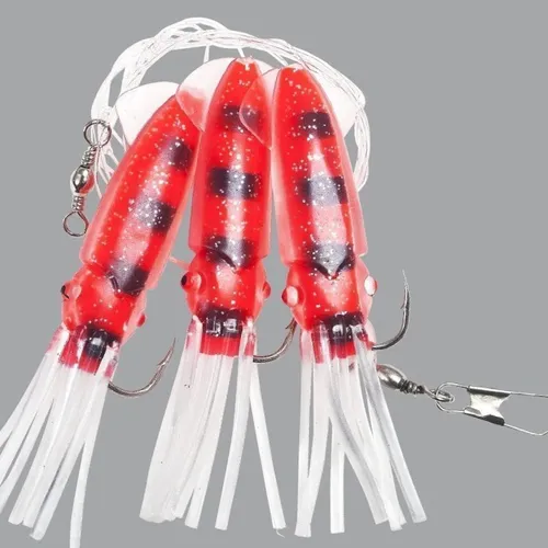 Fladen Winged Octopus Rig red/black 10/0