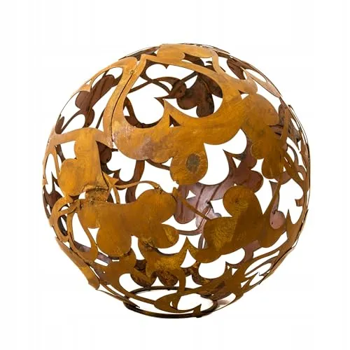 Kapaga - Gartenkugeln Rost ⌀ 35 cm - Deko für Garten - Kerzenkugeln - Deko