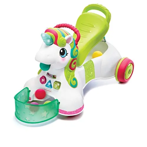 INFANTINO Türspieler Einhorn Interaktiv mit 5 Bällen, 3 Spielmodi, Sound und Licht, Mehrfarbig
