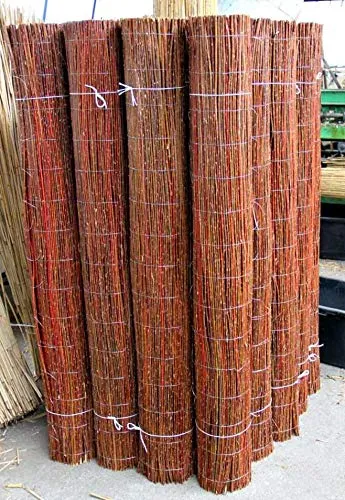 Lorek Sichtschutzzaunmatten Weidenmatte 80 x 300 cm - Zaunelemente, wetterfest und ideal für privaten Sichtschutz im Garten oder auf der Terrasse