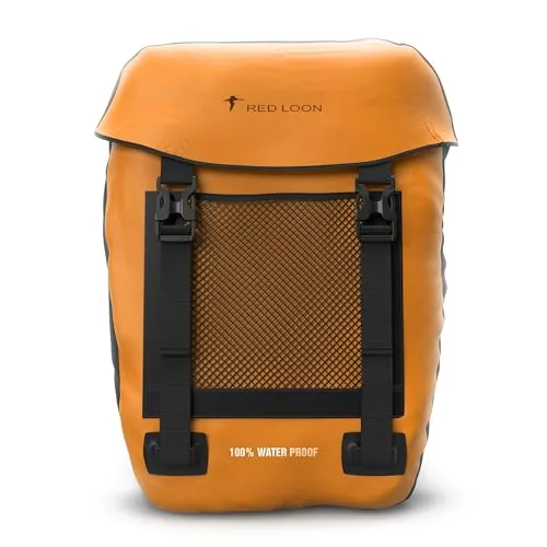 Red Loon wasserdichte Fahrradtasche Gepäckträger robuste Fahrradtasche hinten Gepäckträger - Fahrradtaschen für Gepäckträger ebike - regenfeste Fahrradtasche Gepäckträger E-Bike - Orange