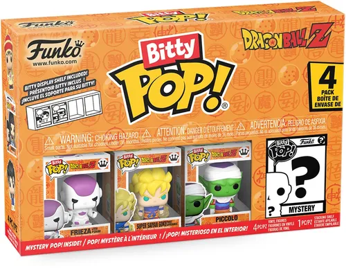 Funko Bitty Pop! Dragon Ball Z - Series 4 Vinylfigur - Sammlerstück aus der beliebten Bitty Pop!-Linie, perfekt für Fans der Dragon Ball Z-Serie. Die detailreiche Figur bringt die Charaktere zum Leben und ist ein Muss für jeden Anime-Liebhaber.