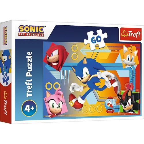 Puzzles 60 elements Sonic in action Trefl 5900511173871