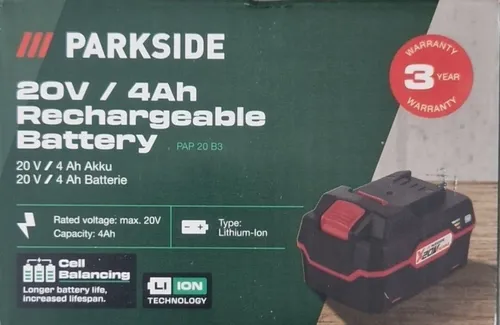 PARKSIDE® 20 V / 4 Ah Akku »PAP 20 B3«