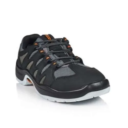 RUNNEX® S1-Sicherheitshalbschuhe TeamStar schwarz/grau Gr.45 - Sicherheitsschuhe der Klasse S1, extrem leicht und komfortabel, ideal für Industrie und Handwerk. Mit Stahlkappe und RUNNEX® EVA-Dämpfungssystem für optimalen Schutz und Entlastung.