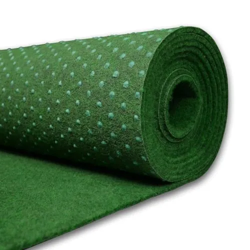 Rasenteppich outdoor Kunstrasen für den Balkon 50x100 cm Raseteppich mit Noppen Meterware Grün Vliesrasen wasserdurchlässig, 1m breit Bodenbelag