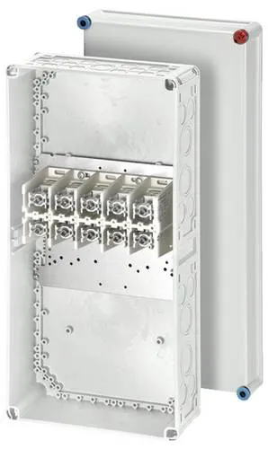 Hensel Kabelabzweigkasten 25-240qmm 3ph. 5p K 2405 - Kabelbox für Aufputz-Anwendungen, aus hochwertigem Thermoplast, ideal für Aluminium- und Kupferleiter bis 240 mm², 5-polig, für sichere und geschützte Installationen.