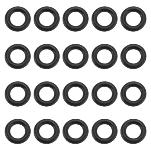 VGOL O-Ringe für Hochdruckreiniger-Schlauch, kompatibel mit Black und Decker Druck, Innendurchmesser 5 mm, Außendurchmesser 8,8 mm, Dicke 1,7 mm, Schwarz, 20 Stück