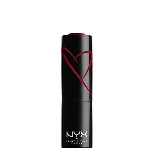 NYX Professional Makeup Lippenstift mit Satin-Finish und ultra-gesättigter Farbe, Shout Loud Satin Lipstick, Everyone Lies (Rot)
