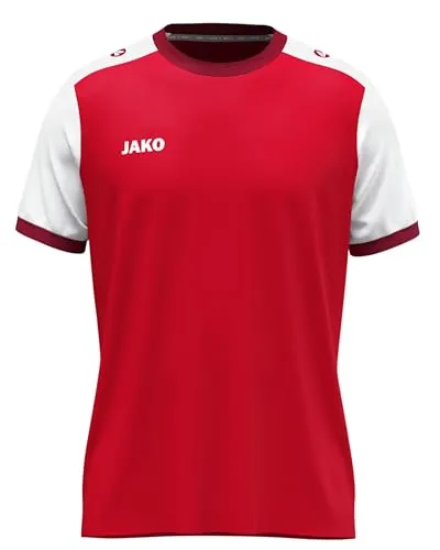 JAKO Unisex Trikot Dynamic, Kurzarm, rot/weiß/dunkelrot, S