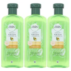Herbal Essences pure renew Aloe & Avocadoöl Shampoo je 225 ml für trockene Haut 3 x
