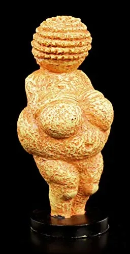 Venus von Willendorf Figur - Sammlerfigur aus Kunststein, handbemalt und 12 cm hoch – ein faszinierendes Kunstwerk für Liebhaber der prähistorischen Kultur.