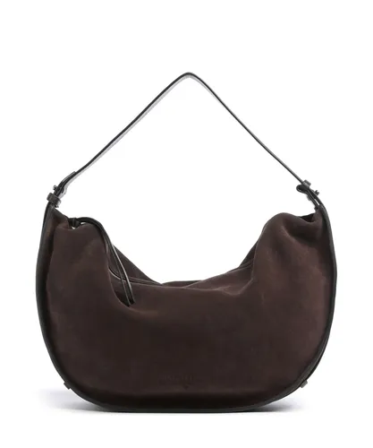 Marc O'Polo Accessories Hobo Aamu - Edle Damen Beuteltasche - Elegante Hobo-Tasche aus weichem Veloursleder mit Reißverschluss für sicheren Stauraum. Ideal für den täglichen Gebrauch und perfekter Begleiter für stylische Auftritte.