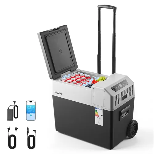 VEVOR Kompressor Kühlbox 40 L mit App-Steuerung und Rädern