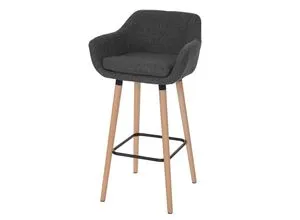 Stylischer Barhocker Vaasa T381, dunkelgrau in grau von MCW
