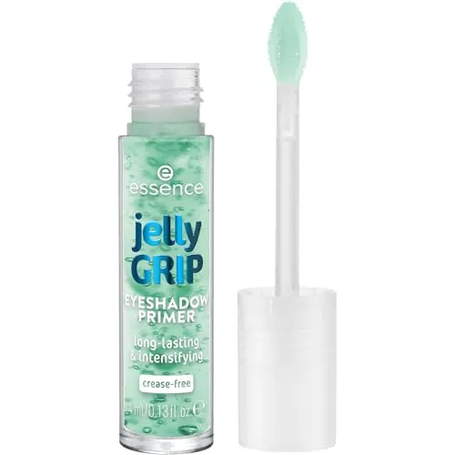 essence jelly GRIP EYESHADOW PRIMER, Lidschatten Grundierung, Grün, langanhaltend, grundierend, kühlend, farbintensiv, vegan, Nanopartikel frei, ohne Parfüm, ölfrei, 3er Pack (3x4ml)