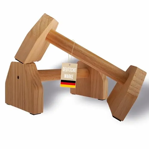 Active Peak® Liegestützgriffe aus Holz – Ergonomische Handstandgriffe, rutschfeste Push-Up Bars für Calisthenics, Fitness & Oberkörpertraining – Robuste Push-Up Stangen für effektive Workouts