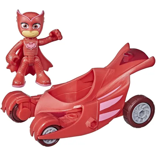 PJ Masks Eulengleiter Vorschulspielzeug, Eulettes Fahrzeug mit Eulette Action-Figur für Kinder ab 3 Jahren, Weiß