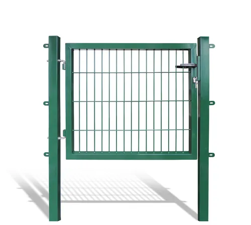 Gartentor Grün 100x80cm - Stabmattenzaun Tor - Einfahrtstor aus pulverbeschichtetem Stahl, abschließbar und korrosionsbeständig. Ideal für sichere und langlebige Gartenzäune.