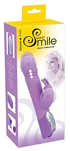 Sweet Smile Push Vibrator - Vibratoren mit Klitorisstimulation, 10 Vibrationsmodi und 3 Geschwindigkeiten für intensive Lust und individuelle Stimulation.