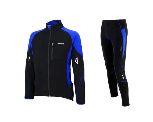 Airtracks Fahrradhose Herren Thermo Radtrikot Set Pro T (Fahrradtrikot Set, 2-tlg., Fahrradhose lang + Fahrradtrikot Langarm für Herbst-Winter) » S M L XL XXL XXXL «