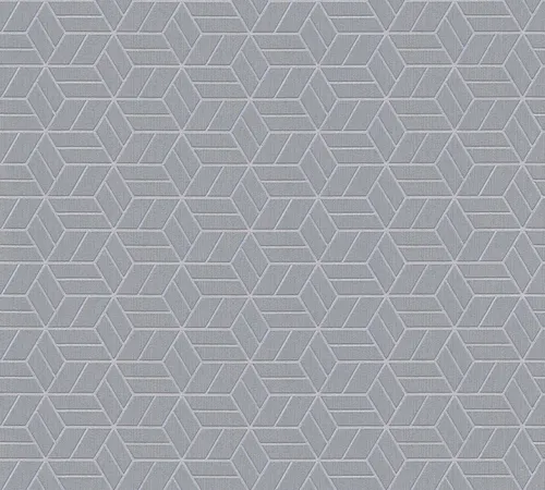 living walls Vliestapete Livingwalls Metropolitan Stories, Geometrische Tapete, grau, silber
